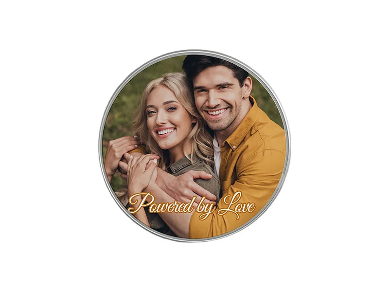 Sublimation Silver Round Wireless Charger
