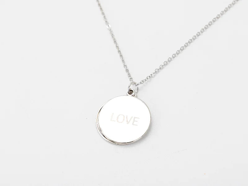 Sublimation Blanks Round Shape Love Sliding Locket