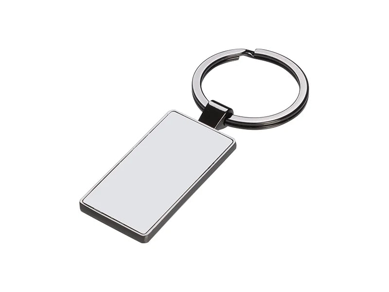 Sublimation Blanks Double Sided Aluminium insert Key Chain 2.2*5.1cm-Black