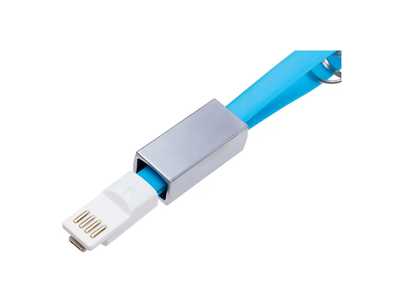 Sublimation Portable Data Cable Keychain (Small, Blue)