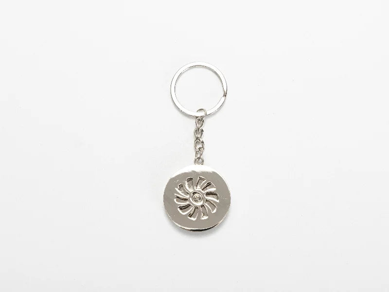 Sublimation Blank Metal Rotatable Keychain(Round)