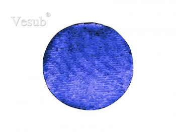 Flip Sequins Adhesive (Round ,Dark Blue w/ White)
