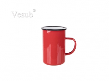 15oz/450ml Enamel Mug (Red) MOQ:2000pcs