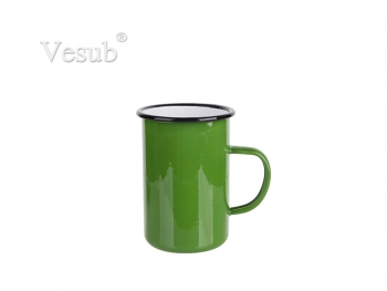 15oz/450ml Enamel Mug (Green) MOQ:2000pcs
