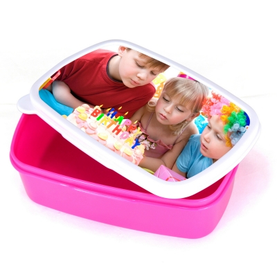 Sublimation Plastic Lunch Box-Purple Red
