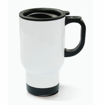 14oz Stainless Steel Mug -Full White