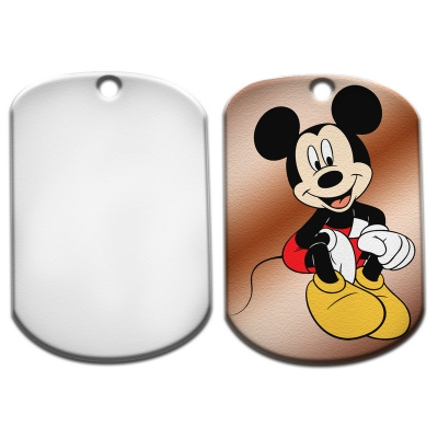 Dog Tag-Square with Round Corner