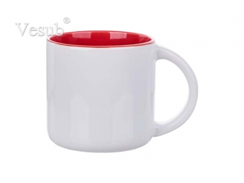 14oz Two-Tone Color Mug (Red)