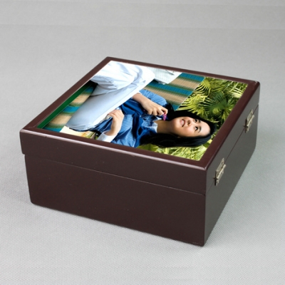 Jewelry Box with Ceramic Tile