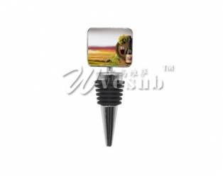 Sublimation Square Metal Wine Bottle Stopper