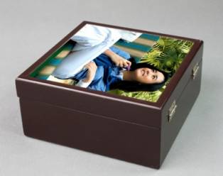 Jewelry Box with Ceramic Tile