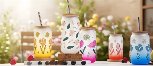 Brighten Up Your Day with These Beautiful Floral Drinkware Sets!