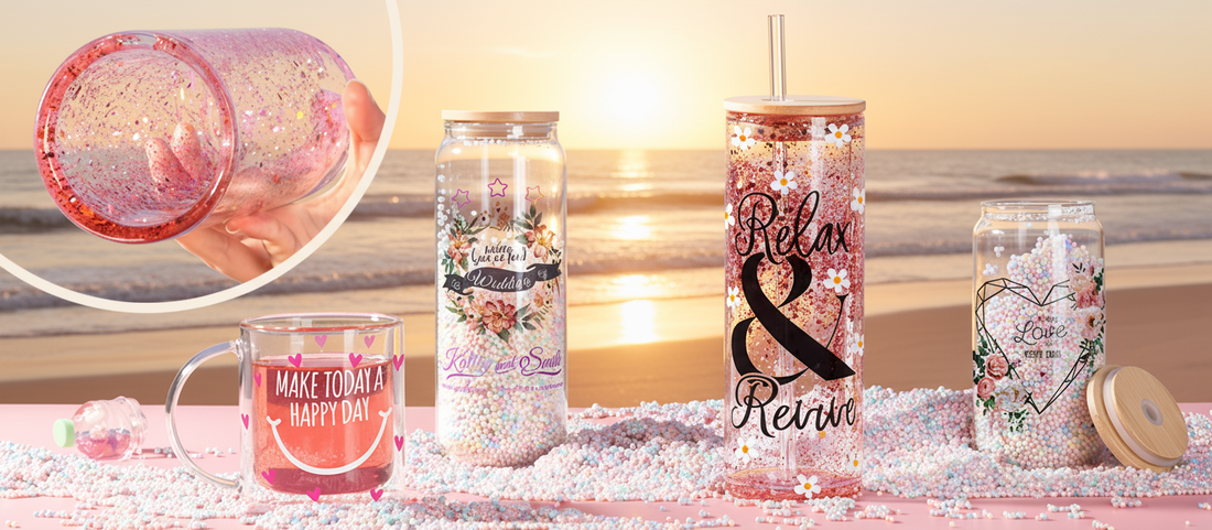 Sparkle Your Day with These Cute Glitter Tumblers and Mugs