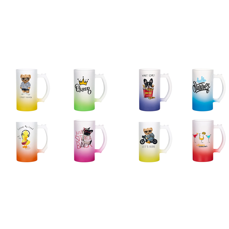 Sublimation 16oz Gradient Glass Beer Mug