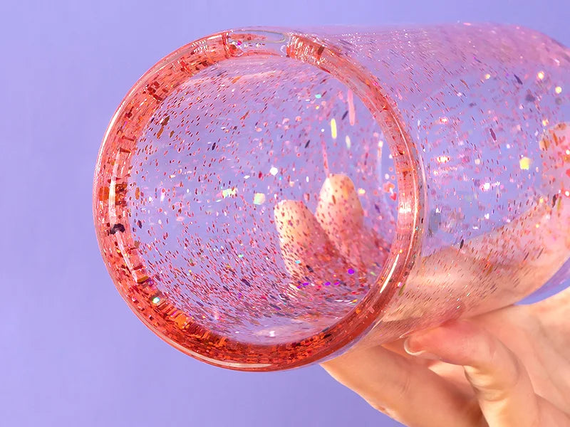 Sublimation Blanks 10oz/300ml Clear Can Glass Mug with bamboo lid