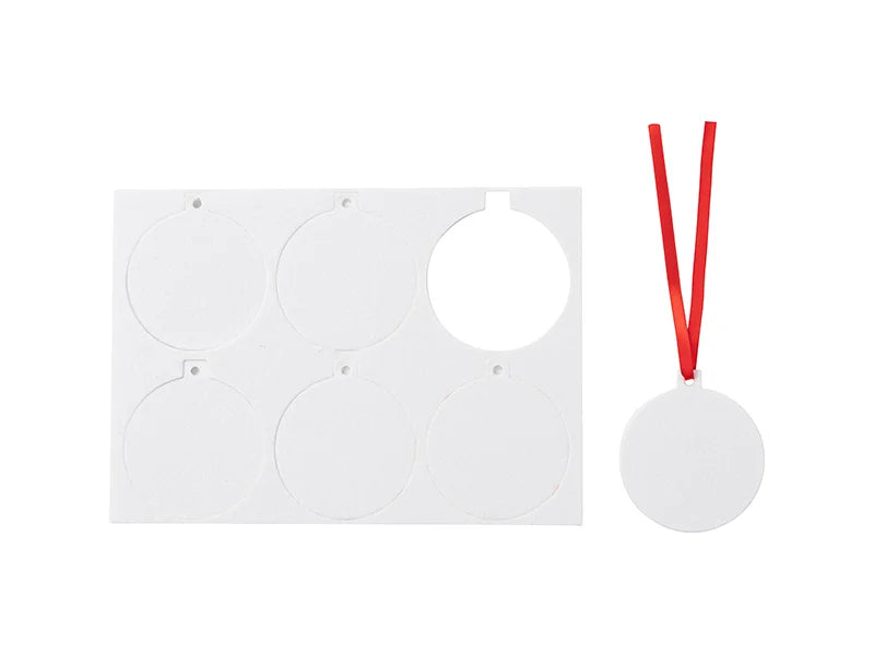 Sublimation Blanks Air Freshener (Christmas Ball, 6pcs/sheet)