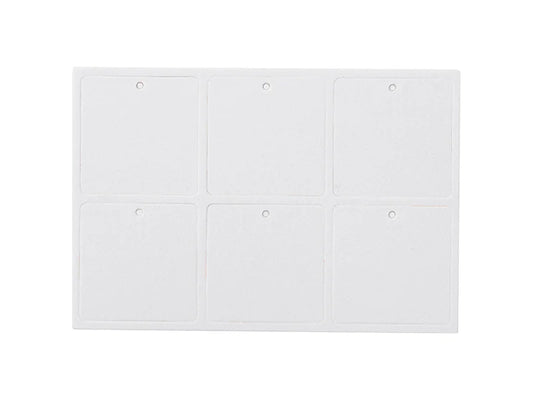 Sublimation Blanks Air Freshener (Square, 6pcs/sheet)