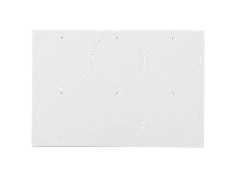 Sublimation Blanks Air Freshener (Round, 6pcs/sheet)