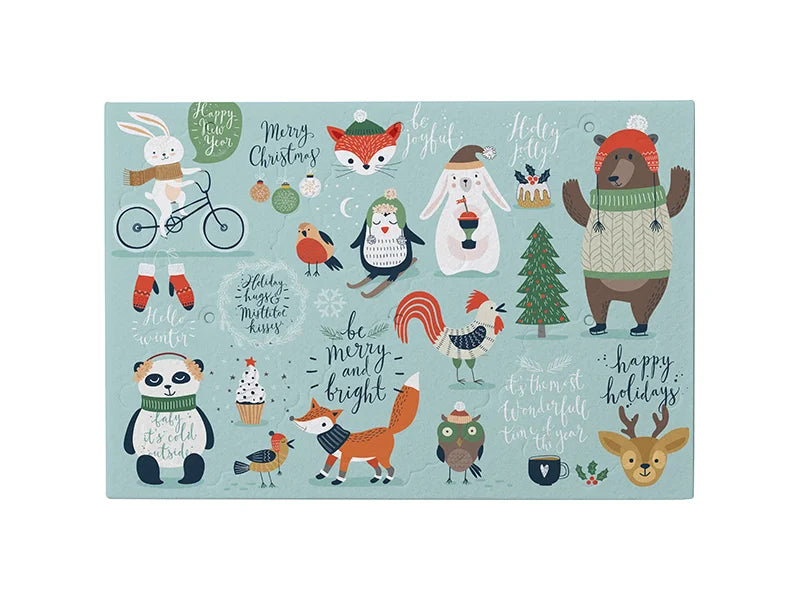 Sublimation Blanks Air Freshener (Snowflake, 6pcs/sheet)