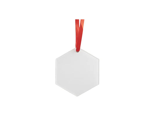 Sublimation Acrylic Ornament(Hexagon, 7.6*7.6*0.2cm)