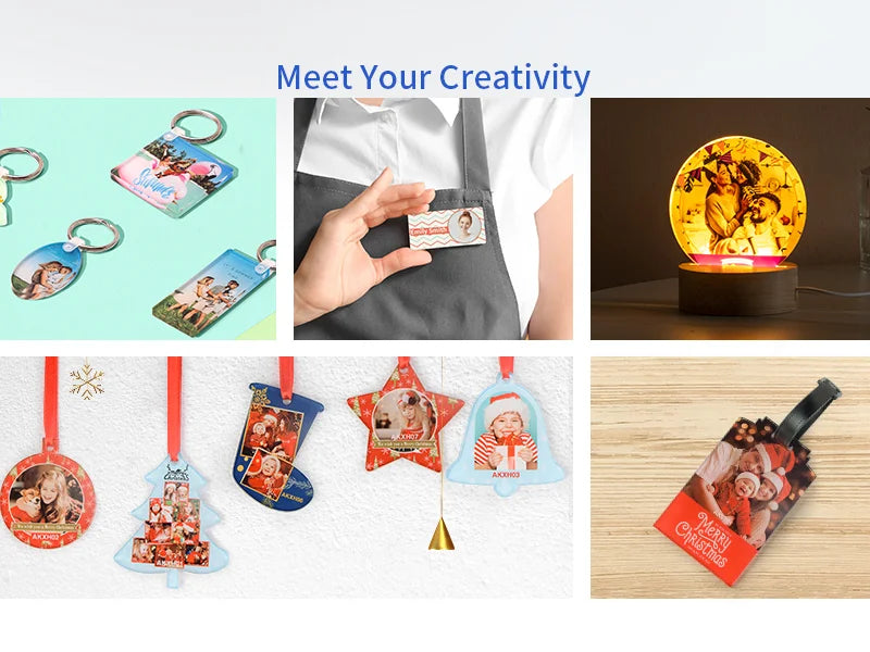 Sublimation Blanks Acrylic Sheet (Single-Sided, 12inch x 12inch /30.5x30.5x0.4cm)