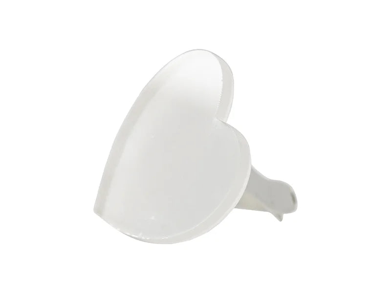 Acrylic Car Air Freshener Holder(Heart, 5*5*4.3cm)