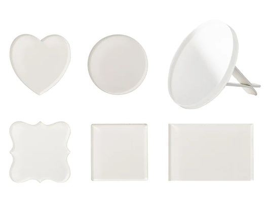 Sublimation Acrylic Car Air Freshener Holder(Heart, 5*5*4.3cm)