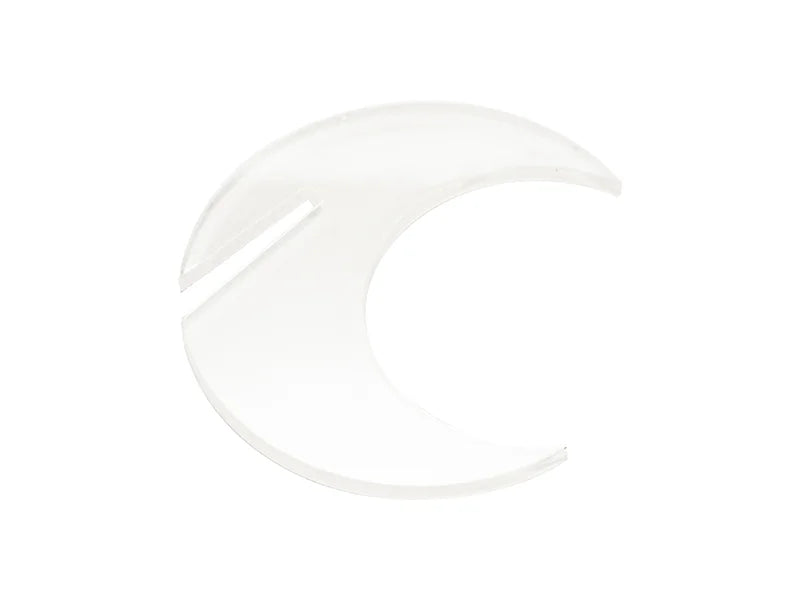 Sublimation Blanks Acrylic Drink Tags (4.5*5*0.4cm,Moon Shape)