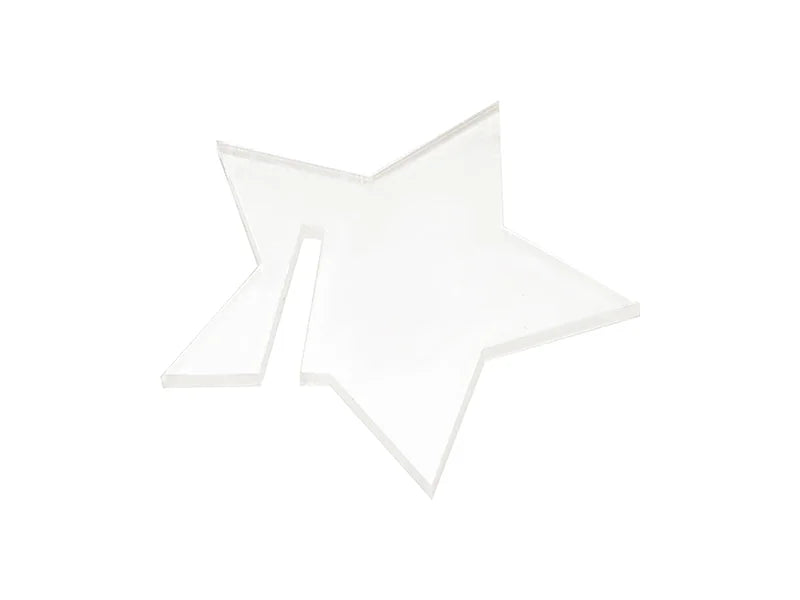 Sublimation Blanks Acrylic Drink Tags (5*5*0.4cm,Star Shape)