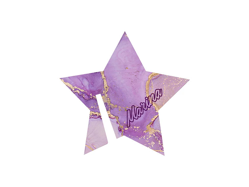 Sublimation Blanks Acrylic Drink Tags (5*5*0.4cm,Star Shape)