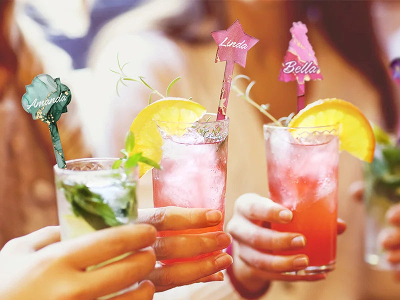 Sublimation Blank Acrylic Drink Stirrer (Short)