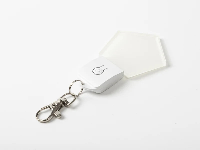 Sublimation Blanks Colorful LED Acrylic Light Up Keyring(Diamond shape,7 colors)