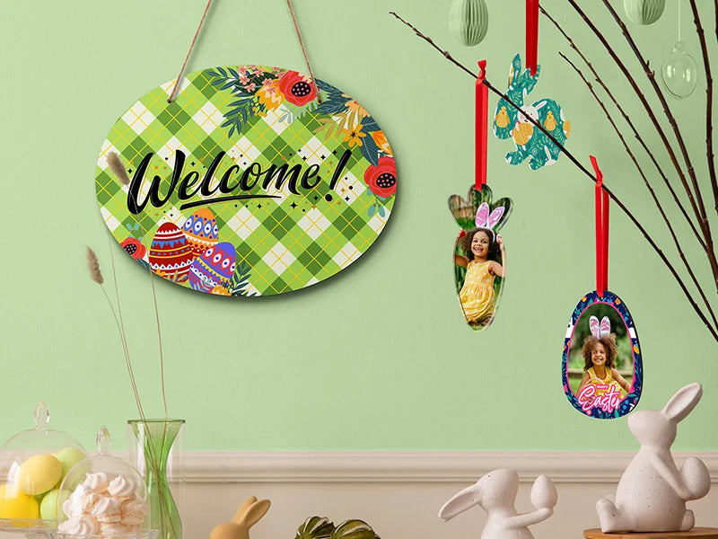 Sublimation Blank Acrylic Door Hanger (Oval)