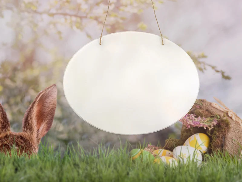 Sublimation Blank Acrylic Door Hanger (Oval)