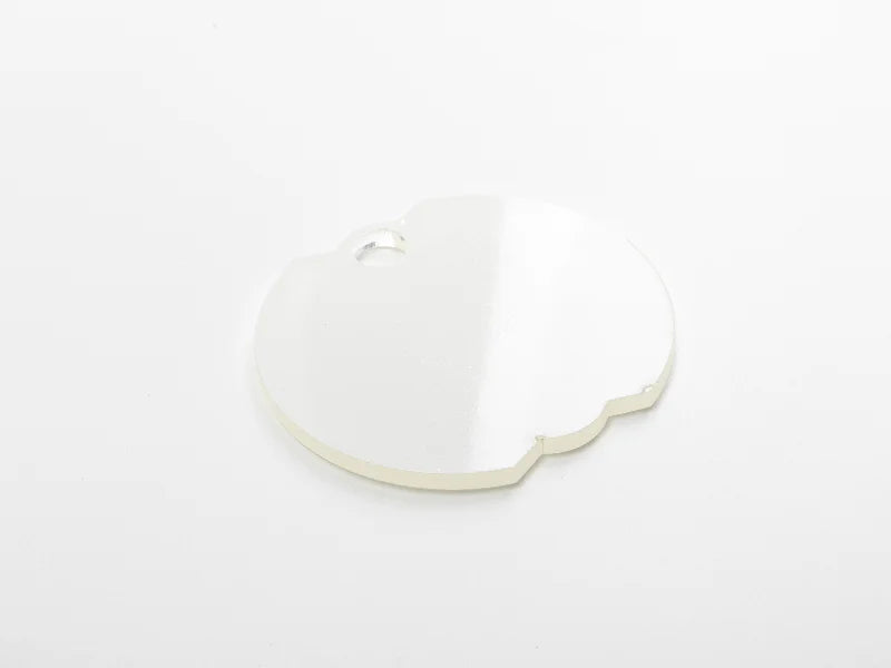 Sublimation Blanks Acrylic Name Tag for 40oz Stanley Tumbler (8.8*8.2*0.4cm,Bud Shape)