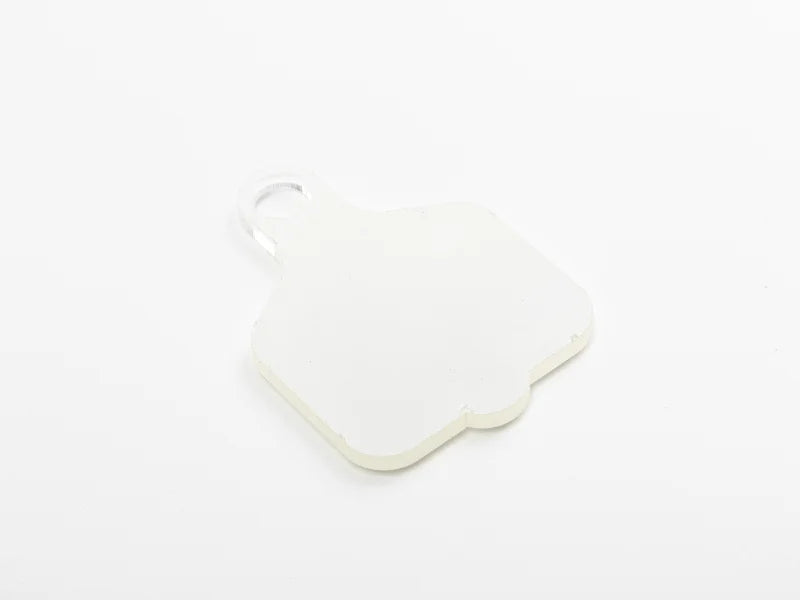 Sublimation Blanks Acrylic Name Tag for 40oz Stanley Tumbler (5.9*8.2*0.4cm,Paddle Shape)