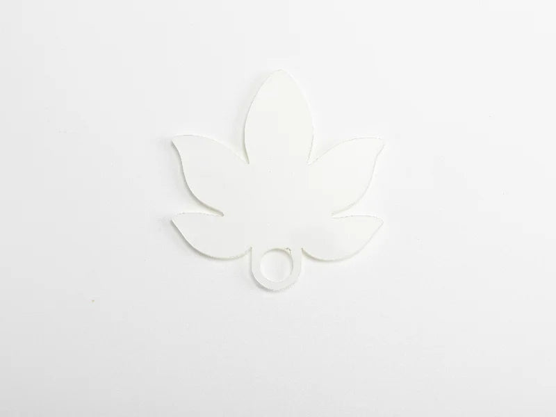 Sublimation Blanks Acrylic Name Tag for 40oz Stanley Tumbler (7.9*8.2*0.4cm,Maple Leaf Shape)