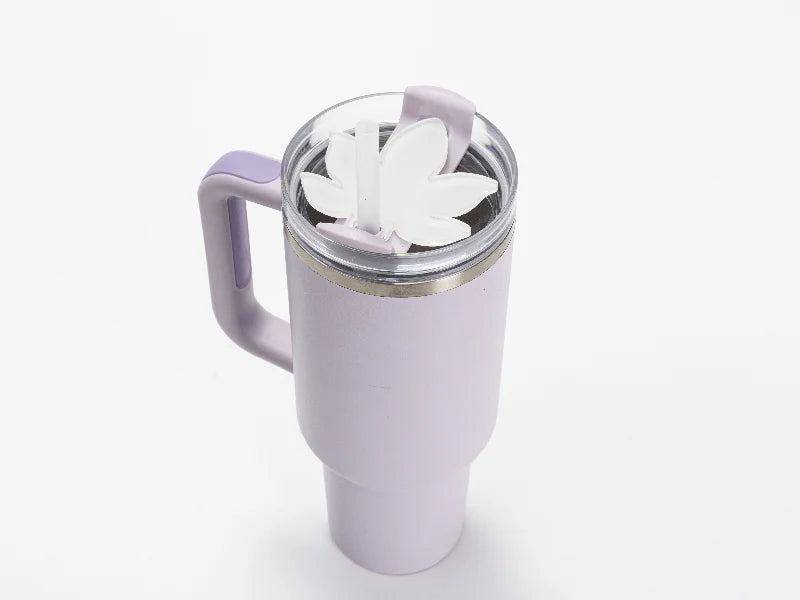 Sublimation Blanks Acrylic Name Tag for 40oz Stanley Tumbler (7.9*8.2*0.4cm,Maple Leaf Shape)