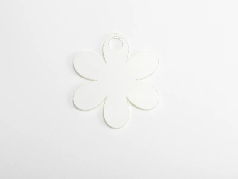 Sublimation Blanks Acrylic Name Tag for 40oz Stanley Tumbler (7.3*8.2*0.4cm,Sunflower Shape)