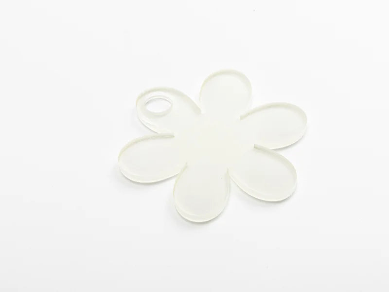 Sublimation Blanks Acrylic Name Tag for 40oz Stanley Tumbler (7.3*8.2*0.4cm,Sunflower Shape)