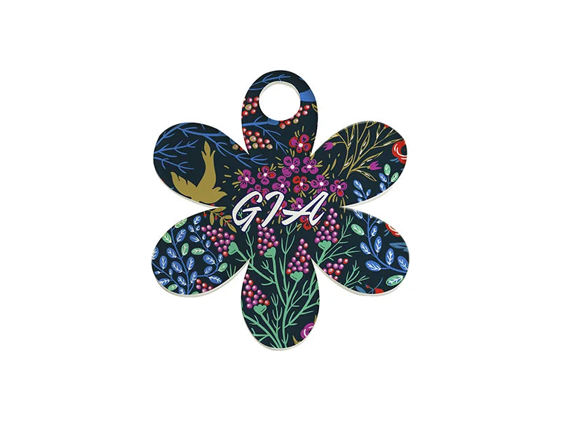 Sublimation Blanks Acrylic Name Tag for 40oz Stanley Tumbler (7.3*8.2*0.4cm,Sunflower Shape)