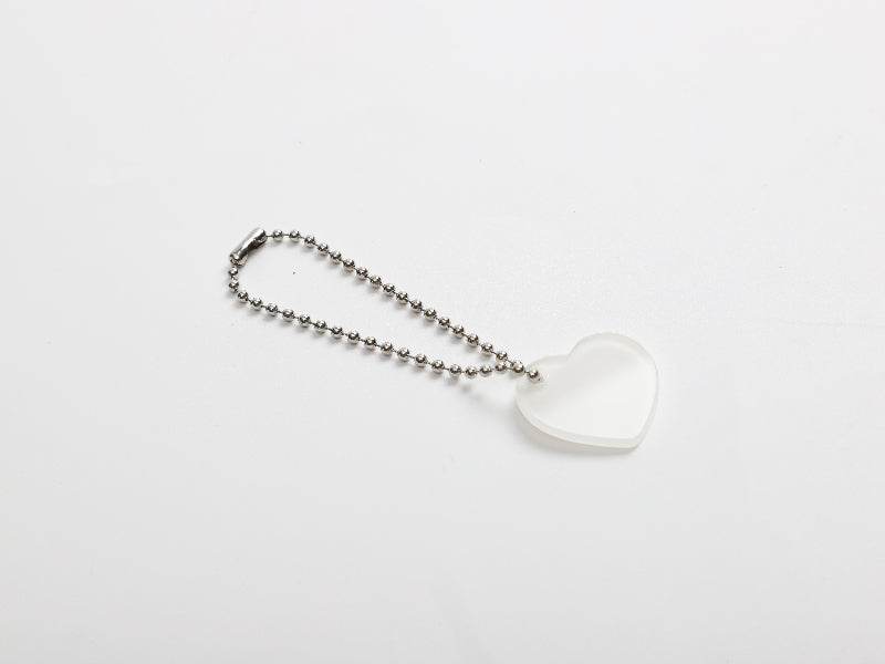 Sublimation Acrylic Name Tag Ornament for Stanley Tumbler(2.4*2.5*0.2cm,Heart shape)