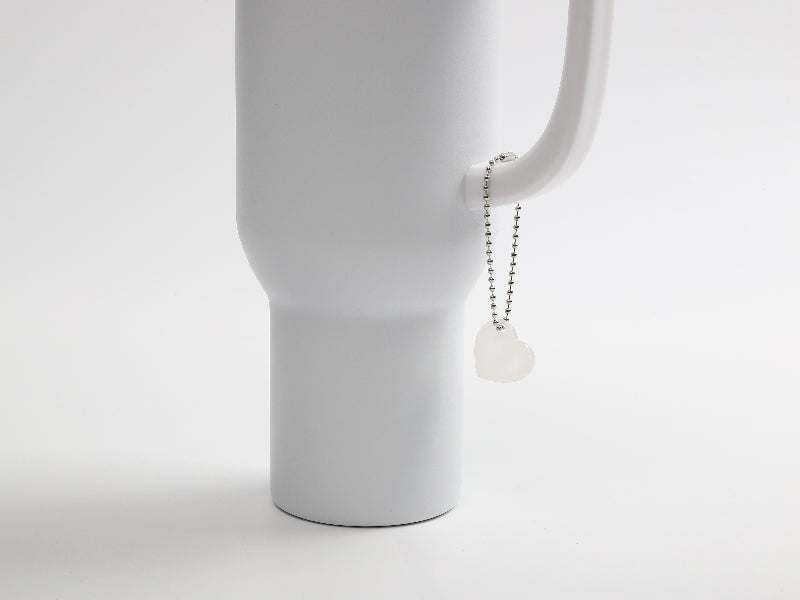 Sublimation Acrylic Name Tag Ornament for Stanley Tumbler(2.4*2.5*0.2cm,Heart shape)