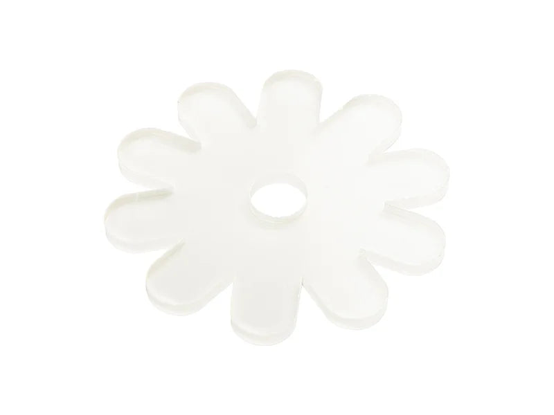 Sublimation Blanks Acrylic Name Tag (8.1*8.1*0.4cm,Chrysanthemum Shape)
