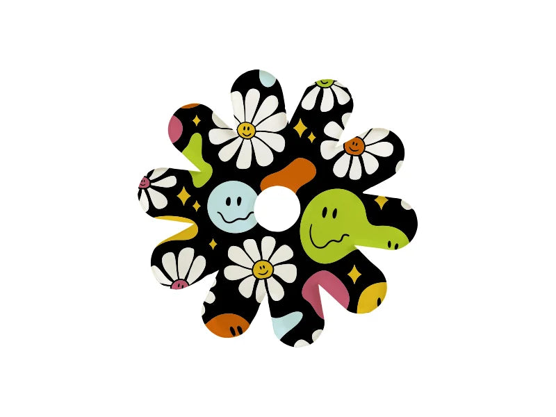 Sublimation Blanks Acrylic Name Tag (8.1*8.1*0.4cm,Chrysanthemum Shape)