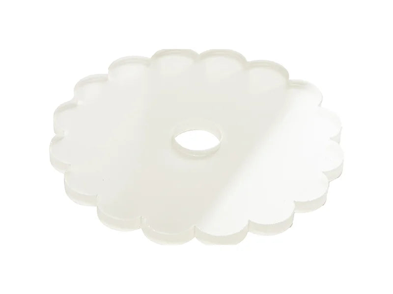 Sublimation Blanks Acrylic Name Tag (8.1*8.1*0.4cm,Gear Lace Shape)