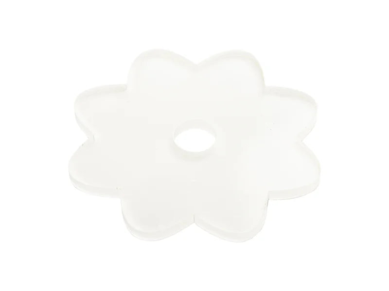 Sublimation Blanks Acrylic Name Tag (8.1*8.1*0.4cm,Lace Shape)