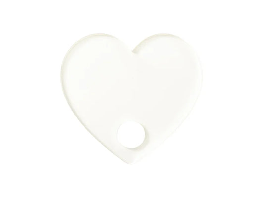 Sublimation Blanks Acrylic Name Tag (5.7*6.2*0.4cm,Heart Shape)