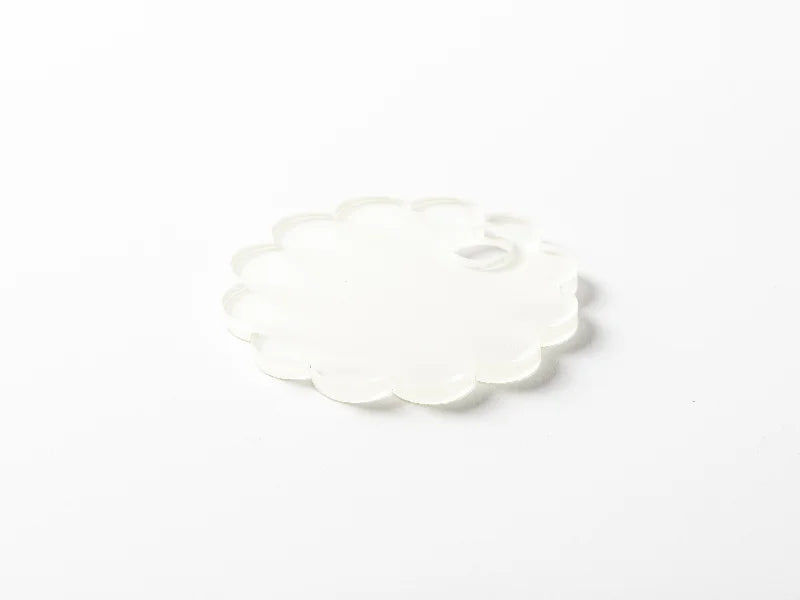 Sublimation Blanks Acrylic Name Tag (φ6.5*0.4cm,Lace RND Shape)