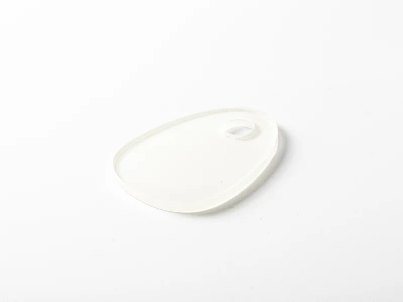 Sublimation Blanks Acrylic Name Tag (6.5*5*0.4cm,Egg Shape)